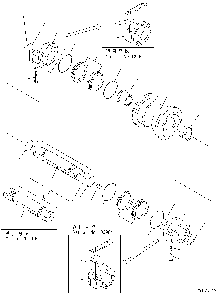ROLLER,TRACK 21N-30-16111 KOMATSU