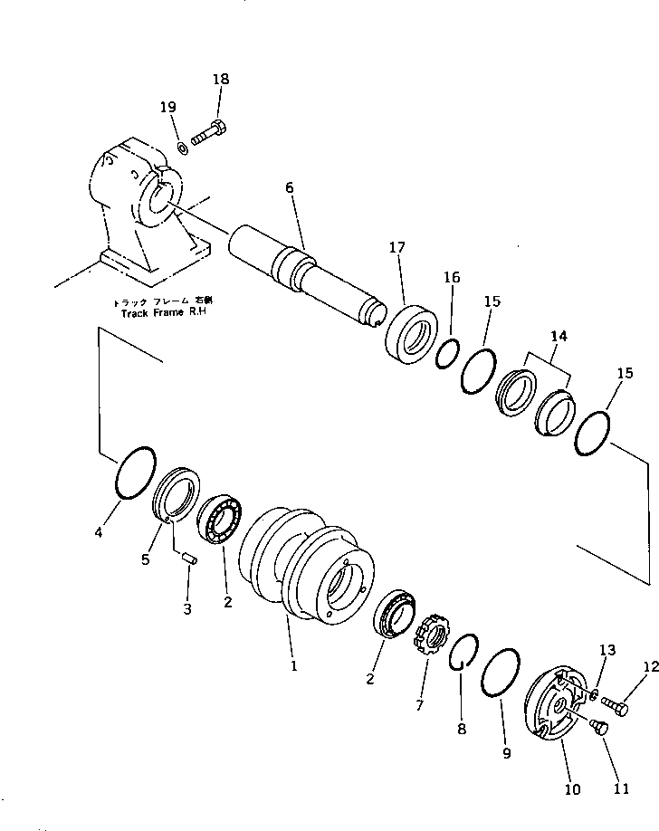 ROLLER,CARRIER 21N-30-15110 KOMATSU