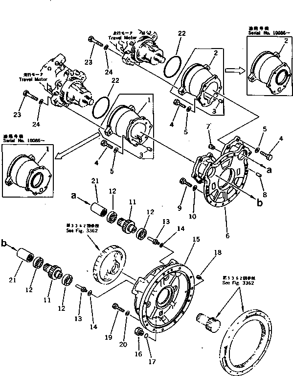 FINAL DRIVE ASS'Y,L.H. 21N-27-00042 KOMATSU