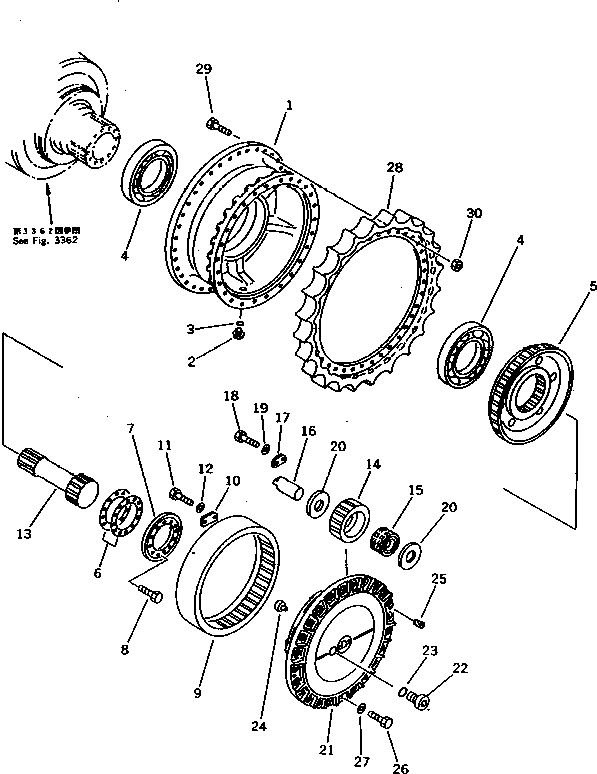 Гайка 01803-12430 KOMATSU