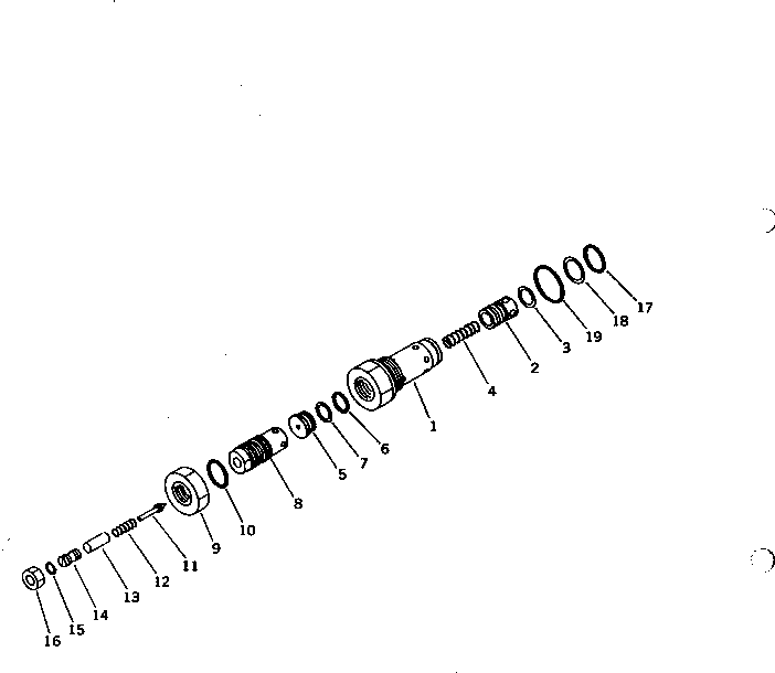 Клапан в сборе 709-10-52202 KOMATSU