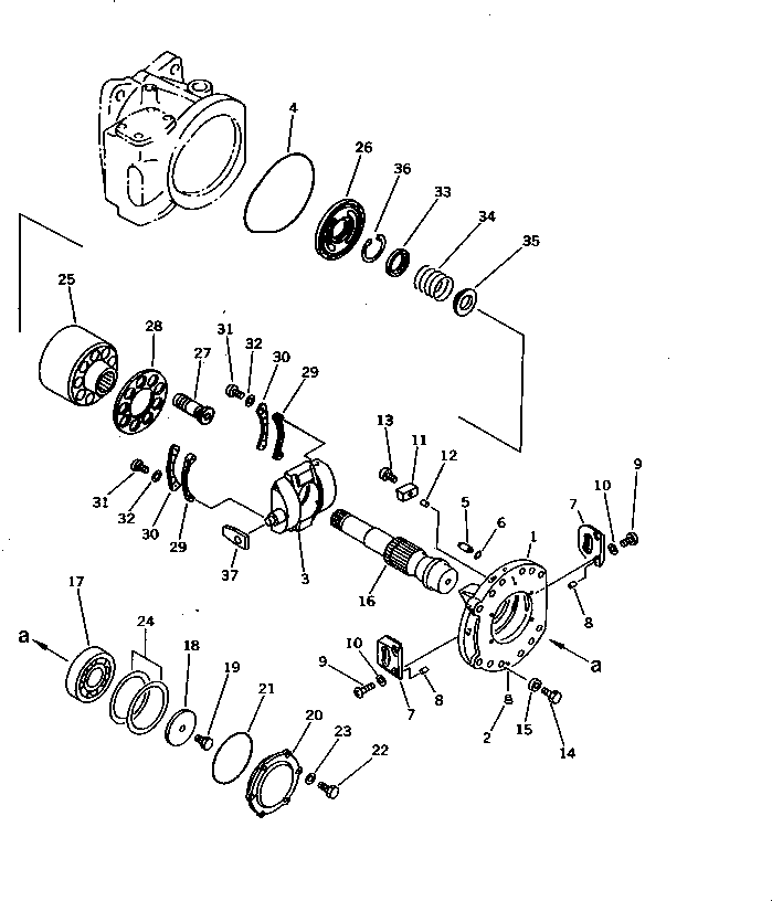 CYLINDER BLOCK A.,REAR (\7\708-27-00293) KOMATSU