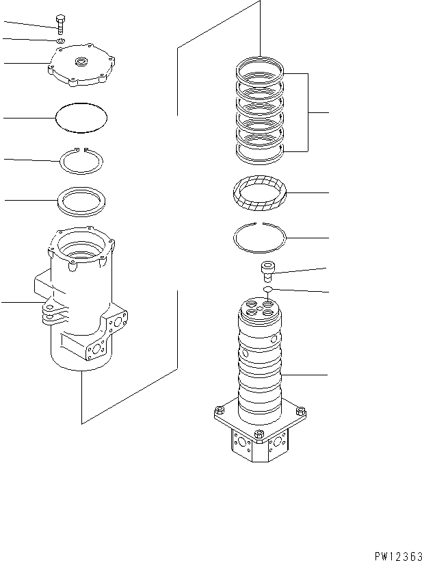 Поворотное соединение в сборе 703-15-73202 KOMATSU