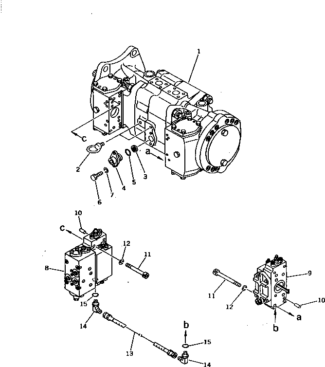 PUMP ASS'Y,(HPV 90+90) 708-25-02081 KOMATSU