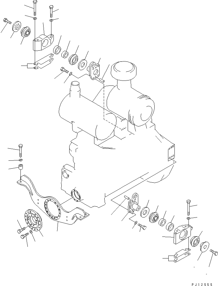 SUPPORT,FRONT 154-01-21130 KOMATSU