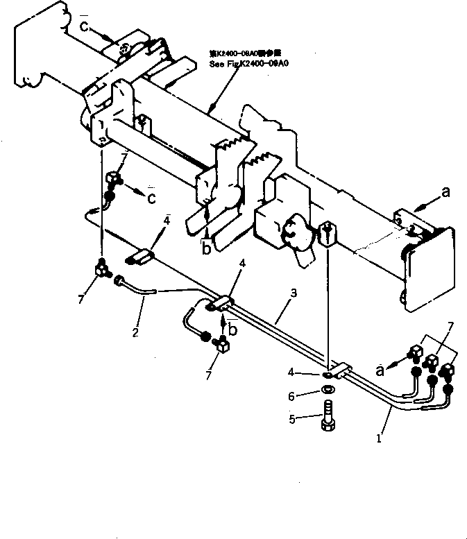 PIPING GROUP,CONCENTRATED (\8\154-43-X7110) KOMATSU