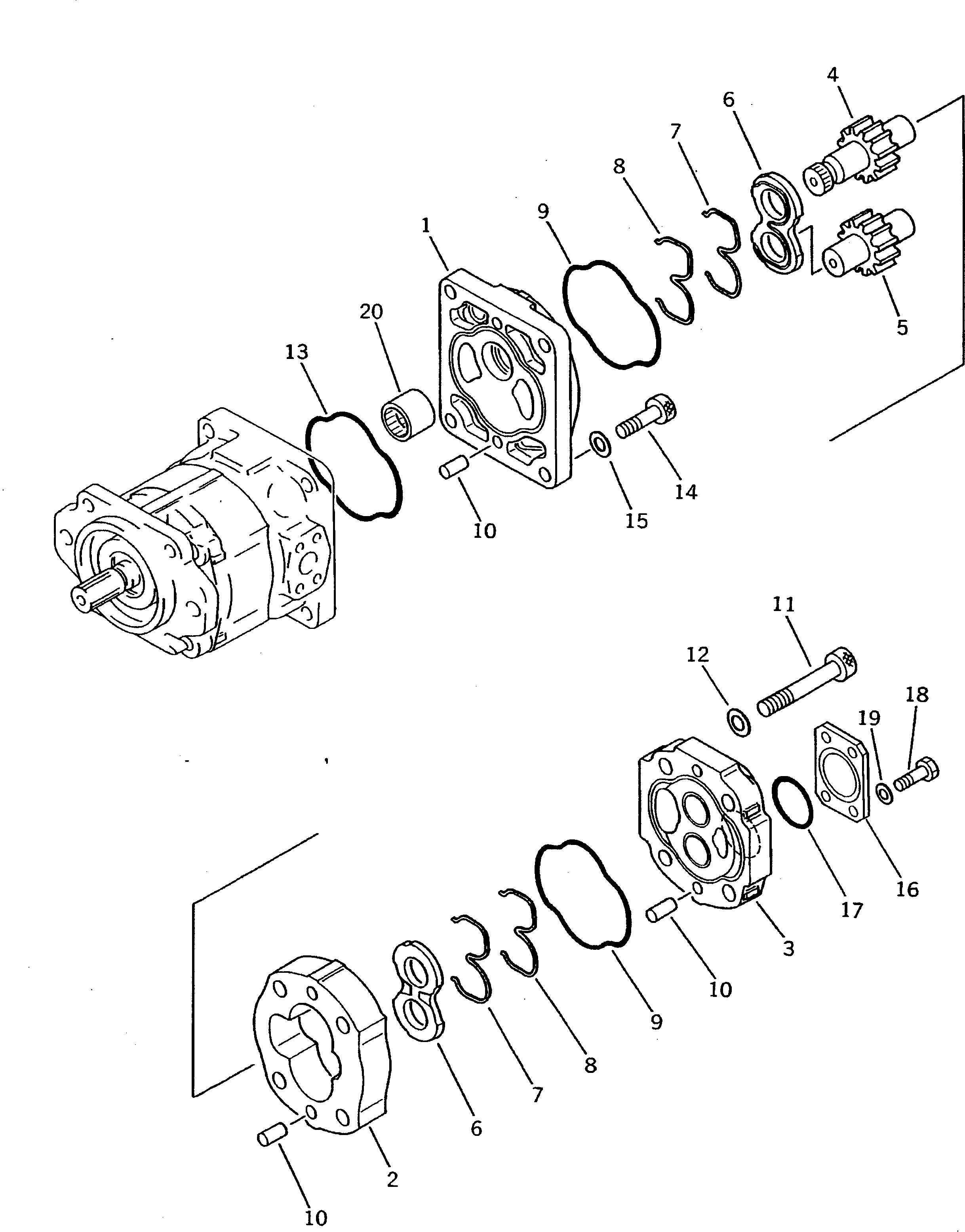 PUMP ASS'Y,(SAR(3)50) 705-14-34740 KOMATSU
