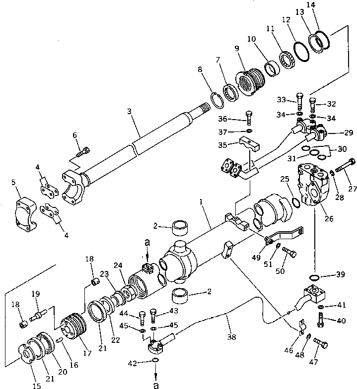 CYLINDER,L.H. 154-63-15741 KOMATSU