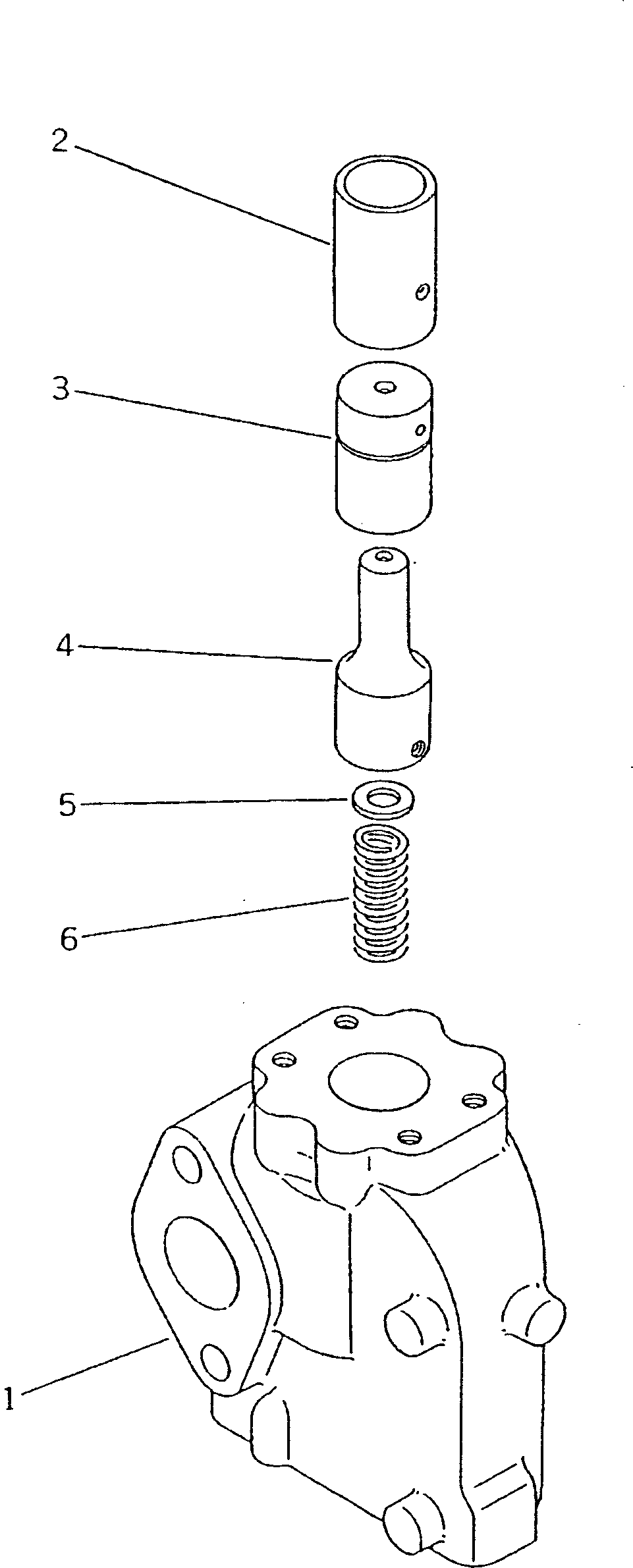 Клапан в сборе 154-63-14100 KOMATSU