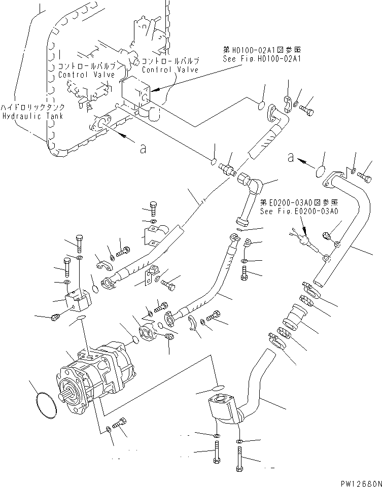 PIPING GROUP (\8\154-60-X1130) KOMATSU