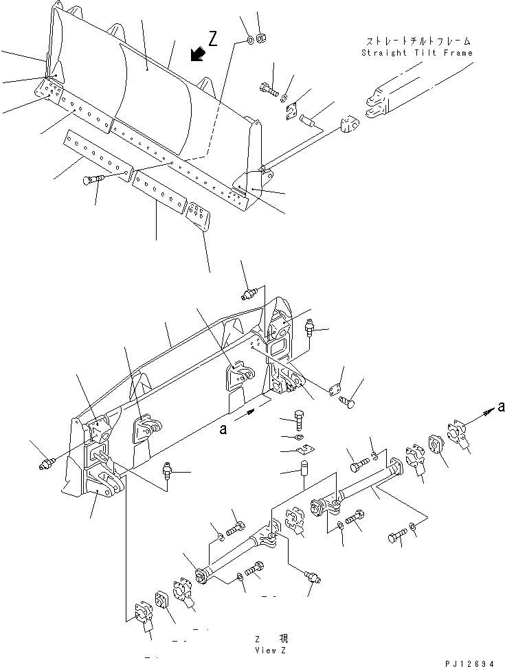 BLADE ASS'Y,TILT 154-71-41210 KOMATSU