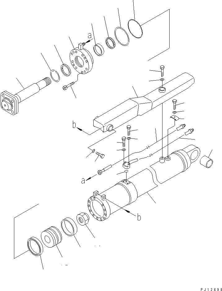 Цилиндр 154-63-53141 KOMATSU