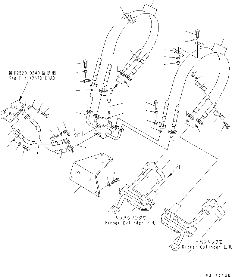 PIPING GROUP,RIPPER (\8\154-78-X1200) KOMATSU
