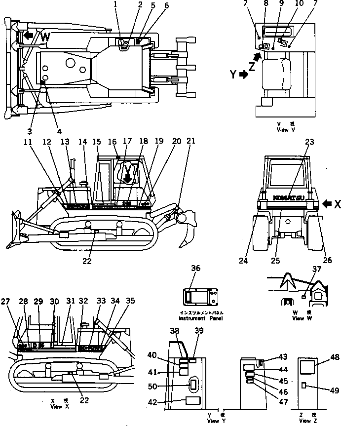 PLATE, INSTRUCTION,OIL FILTER 09655-40102 KOMATSU