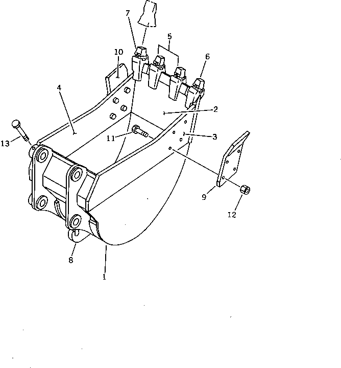 HOOK (WELDED) 205-913-1180 KOMATSU