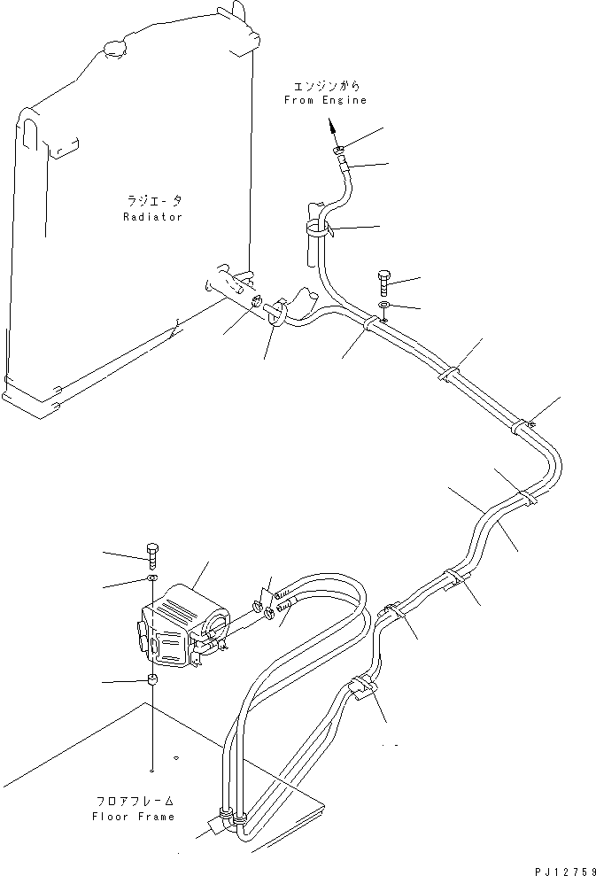 HEATER UNIT,(FOR DEFROSTER) (205-977-7181) KOMATSU