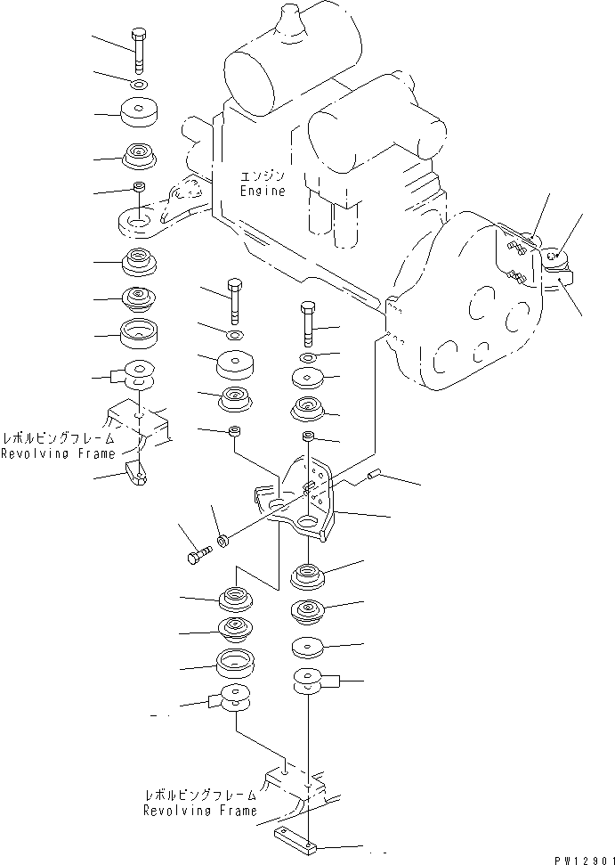 Кронштейн правый 21T-01-71170 KOMATSU