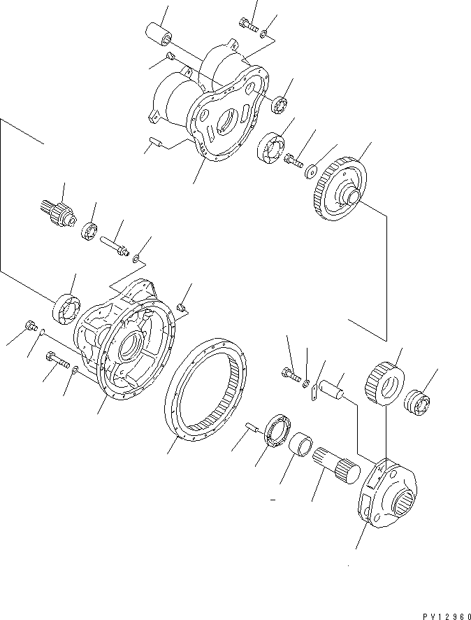 FINAL DRIVE ASS'Y,L.H. 21T-27-00103 KOMATSU