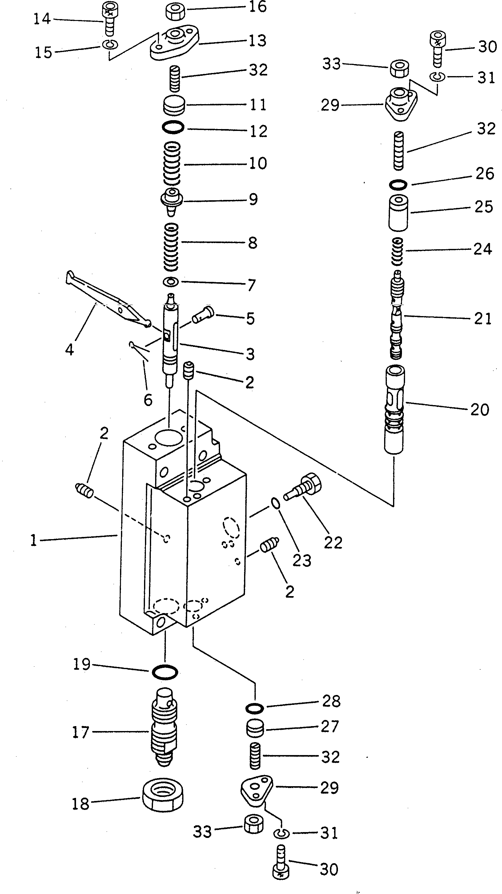 SERVO VALVE SUB A. 708-25-08330 KOMATSU