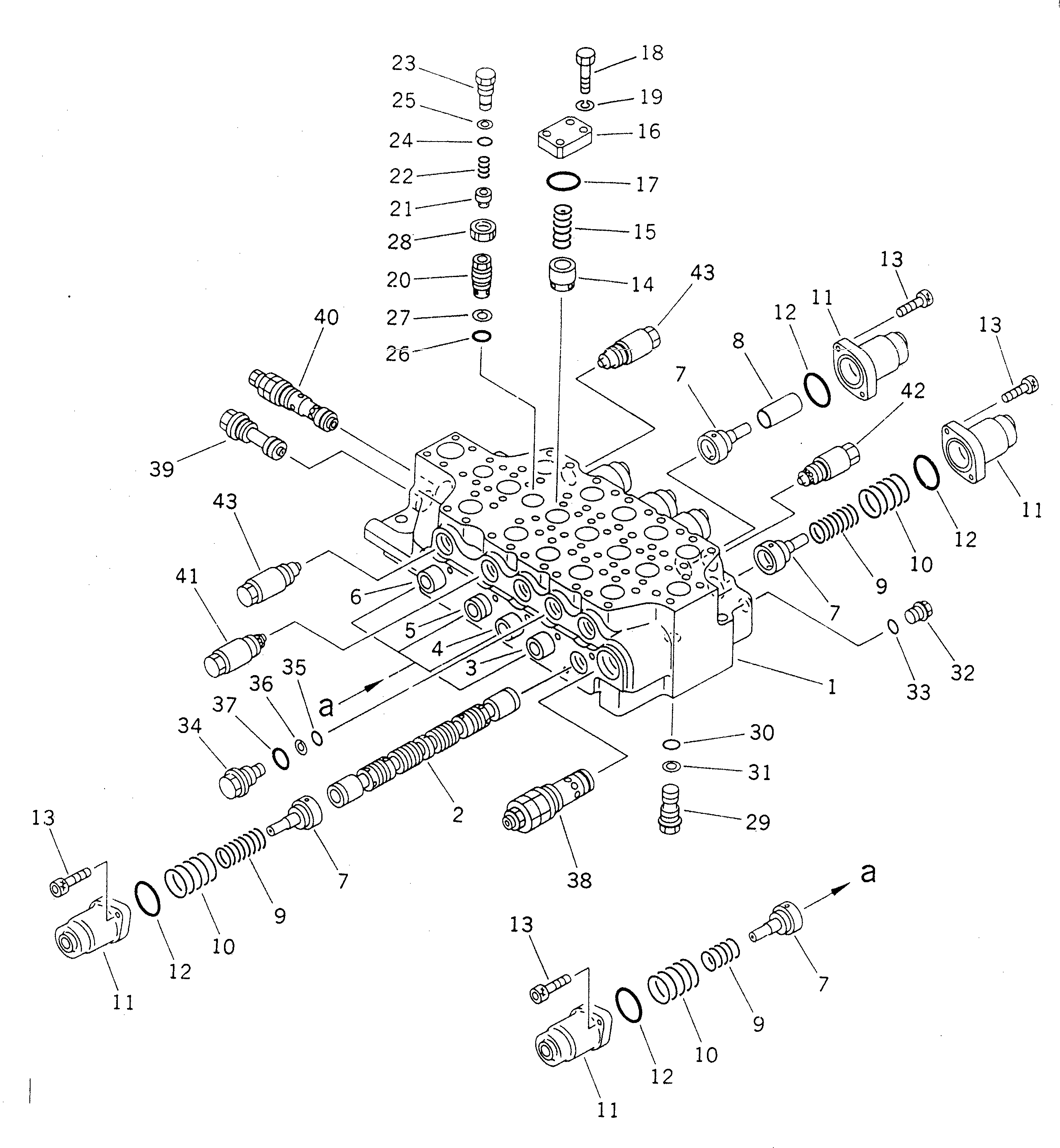 Клапан в сборе 709-15-91201 KOMATSU