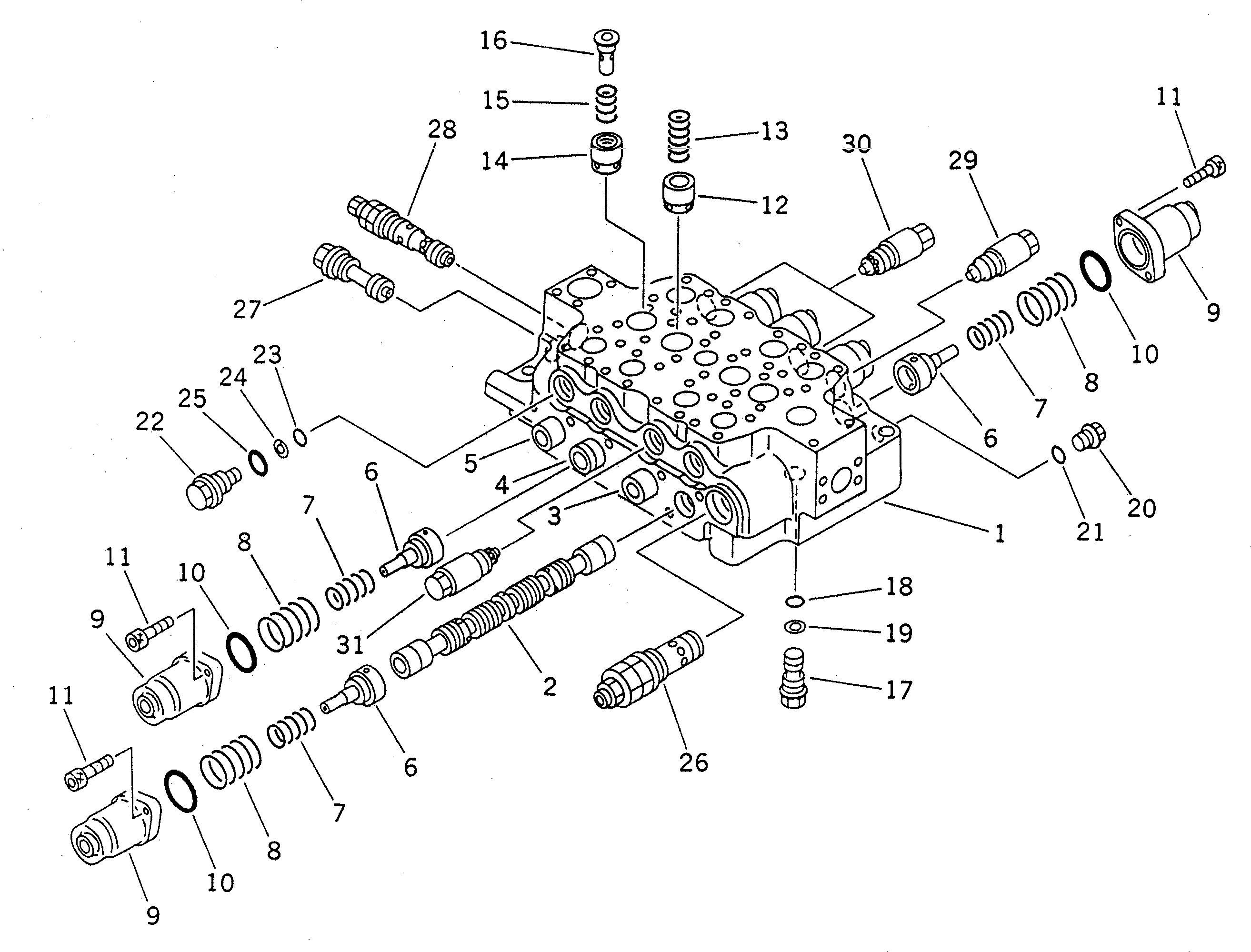 Клапан в сборе 709-14-91401 KOMATSU