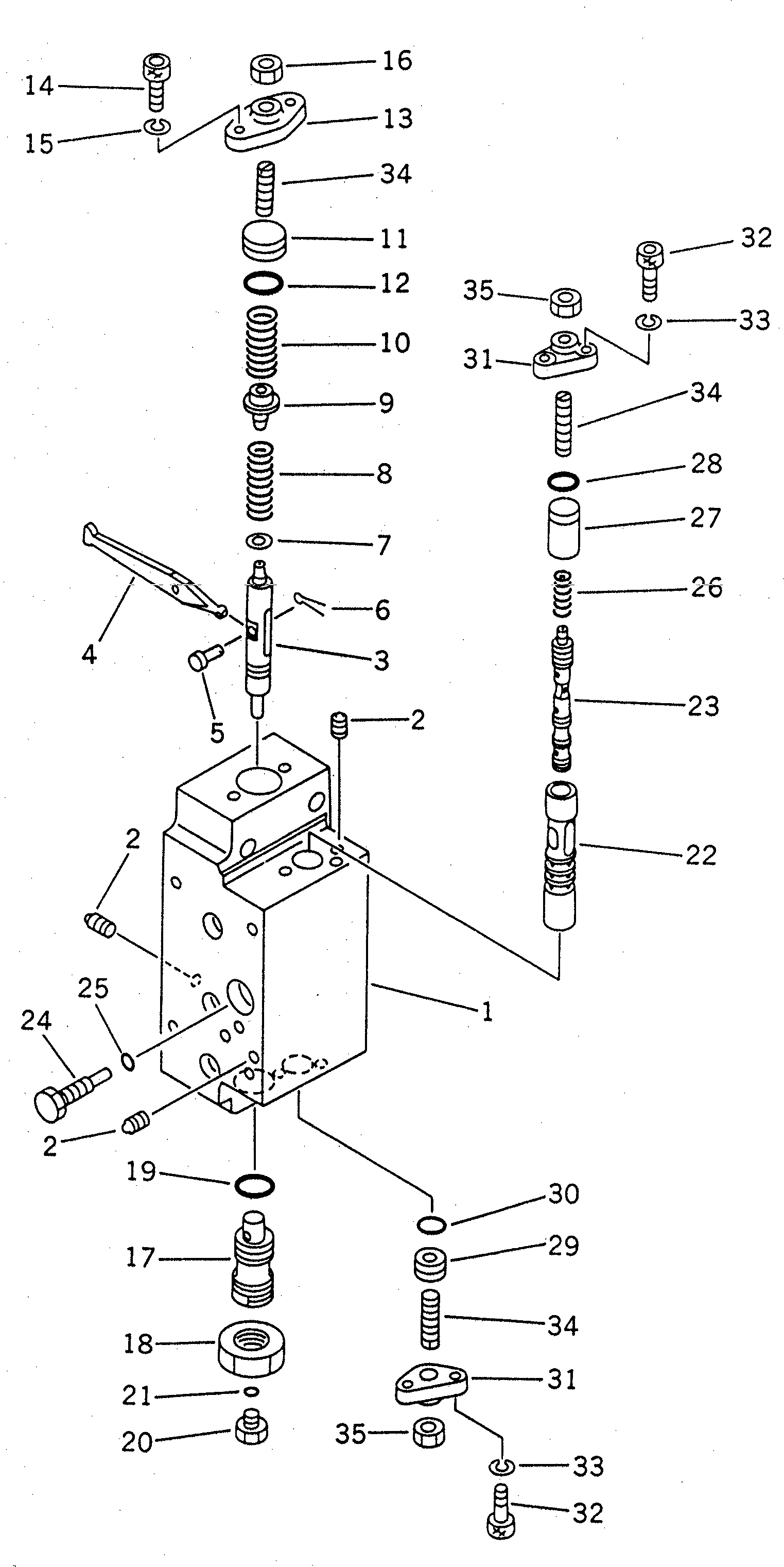 SERVO VALVE SUB A. 708-17-07310 KOMATSU