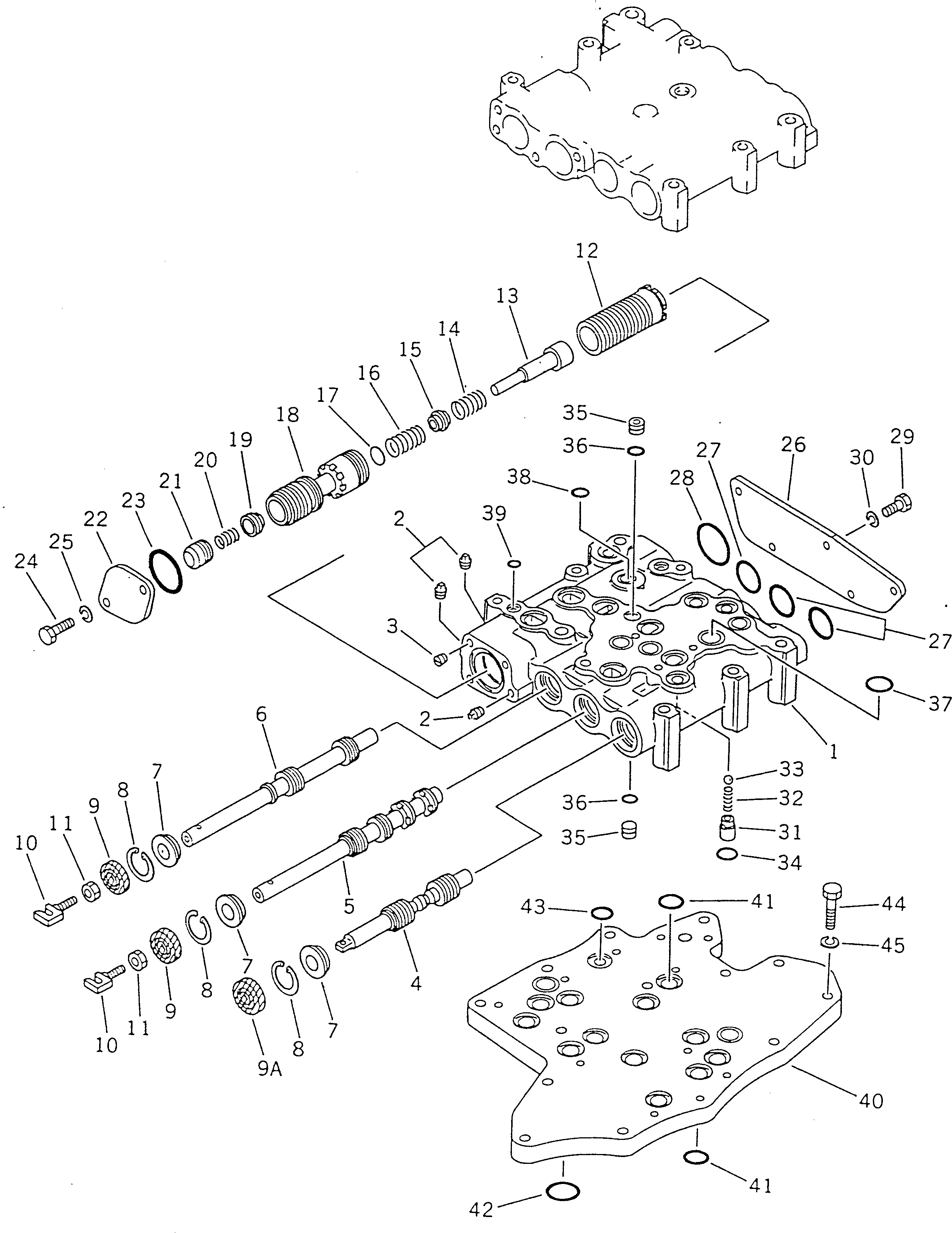 управляющий клапан в сборе 195-15-00026 KOMATSU