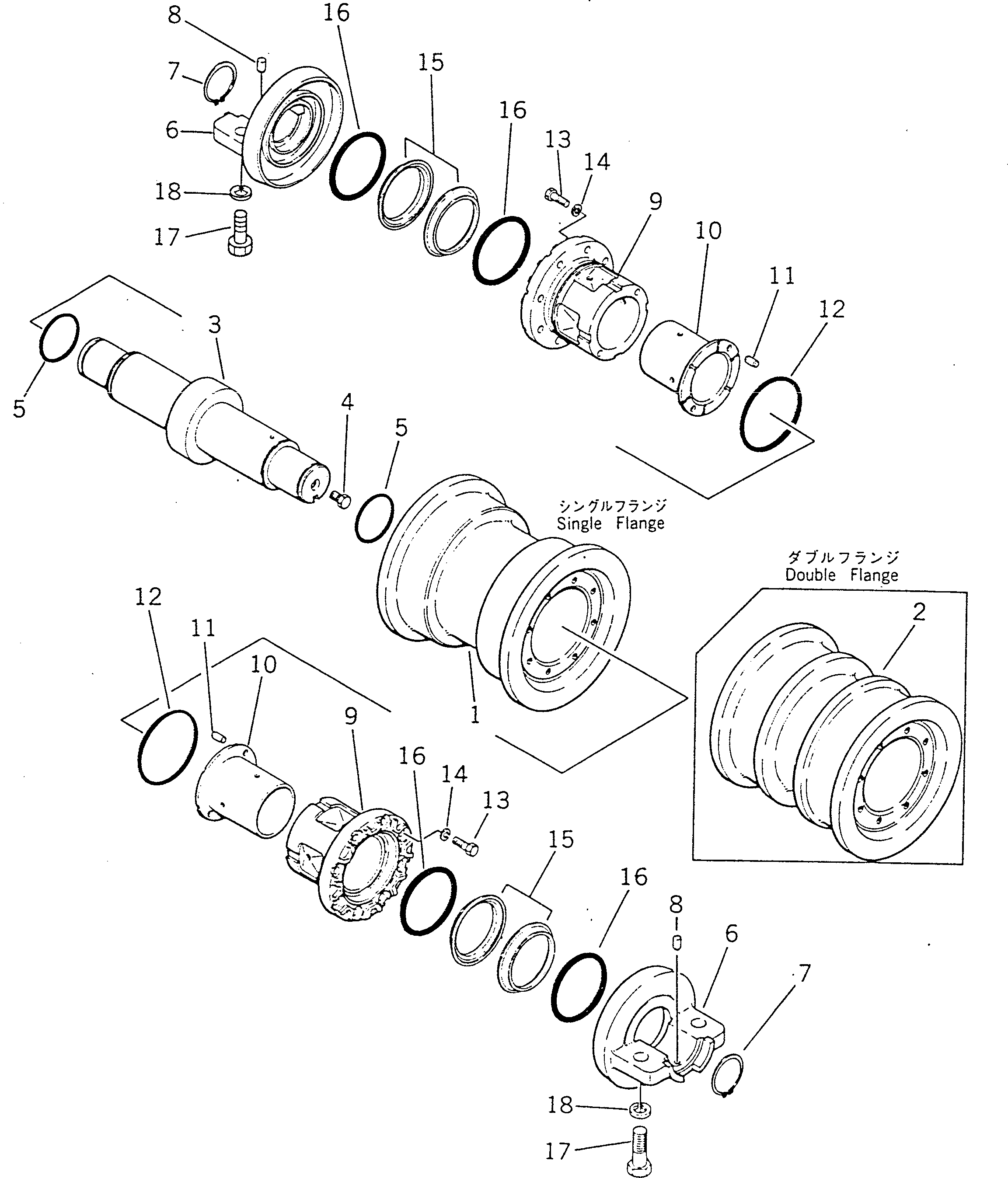 Плавающее торцевое уплотнение в сборе 195-30-00301 KOMATSU
