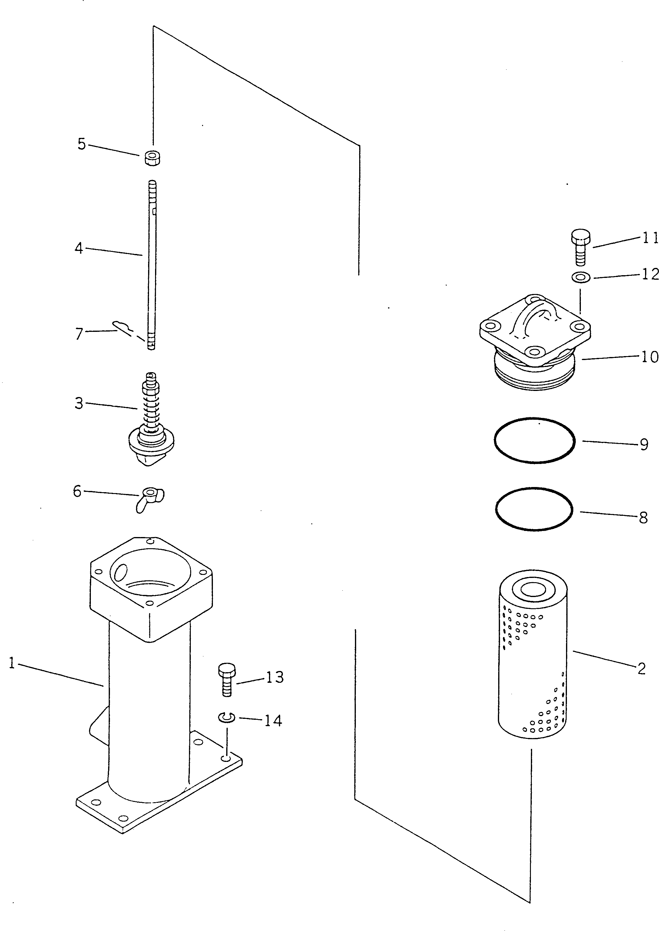 CASE,OIL FILTER 195-49-11863 KOMATSU