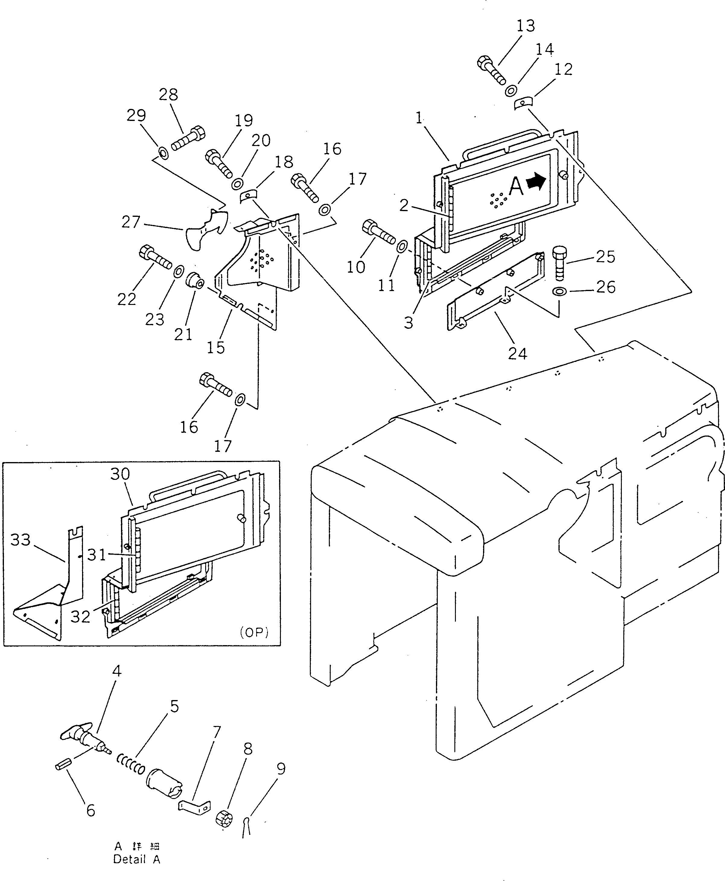 COVER,R.H. (COLD WEATHER) 195-54-25720 KOMATSU