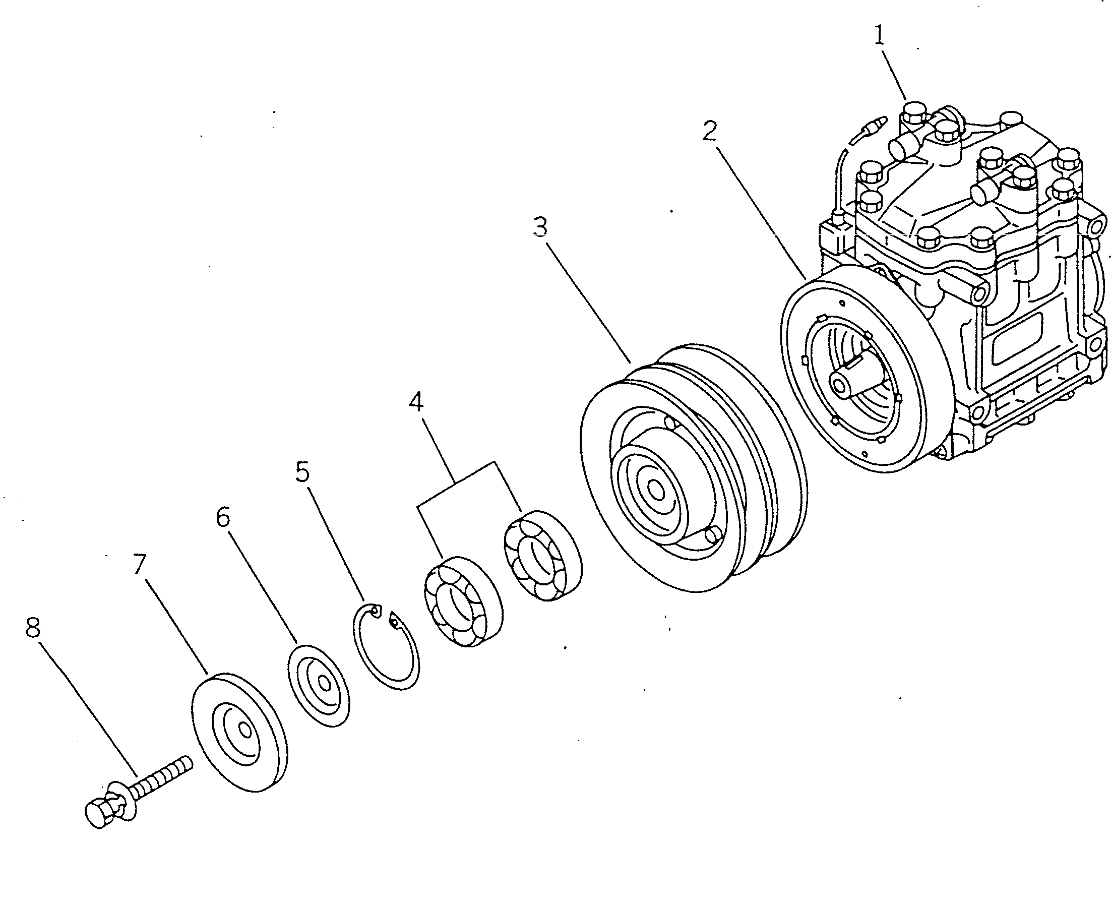 компрессор в сборе 195-Z79-1300 KOMATSU