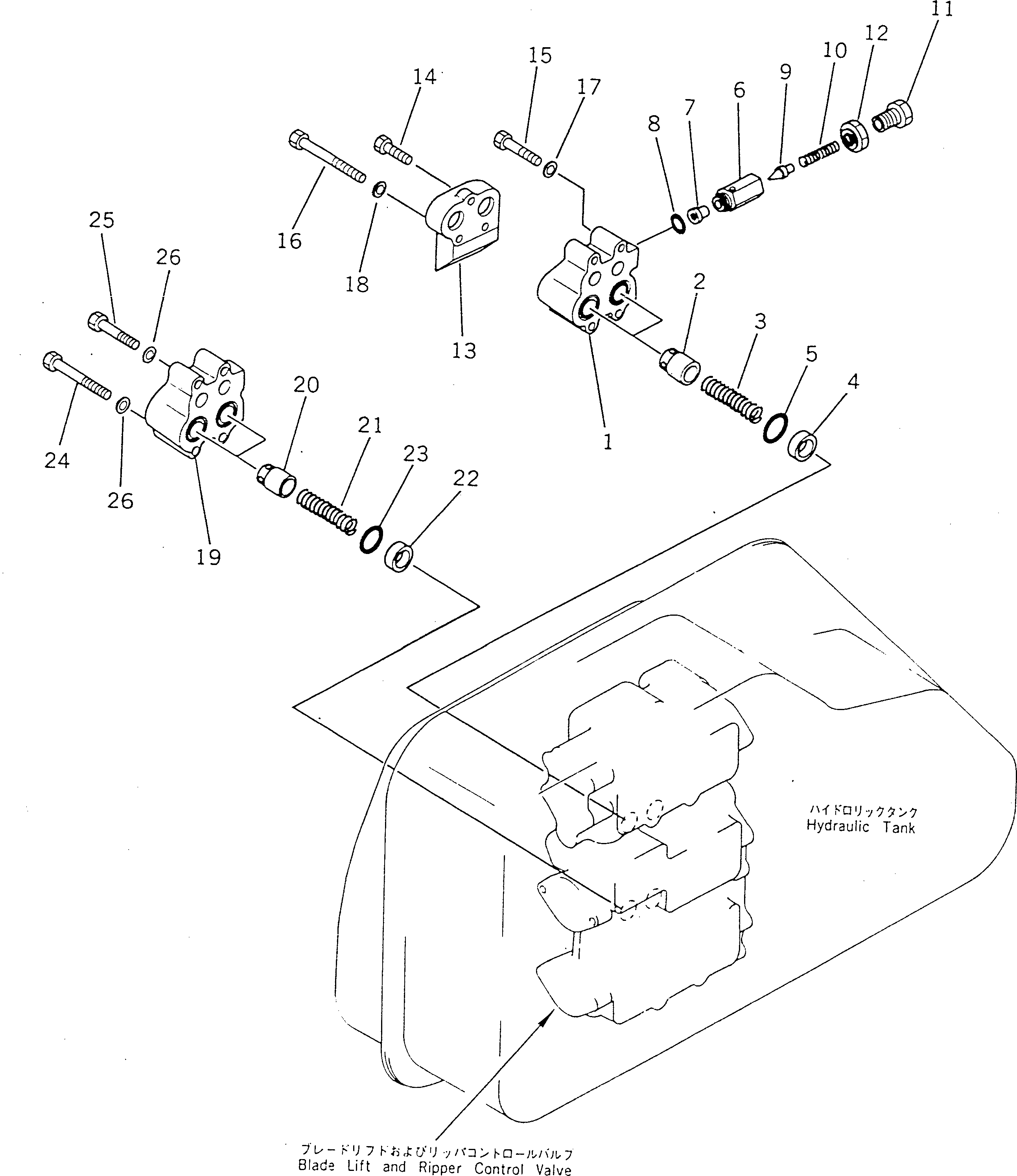 VALVE ASS'Y,SAFETY AND SUCTION 701-40-62002 KOMATSU