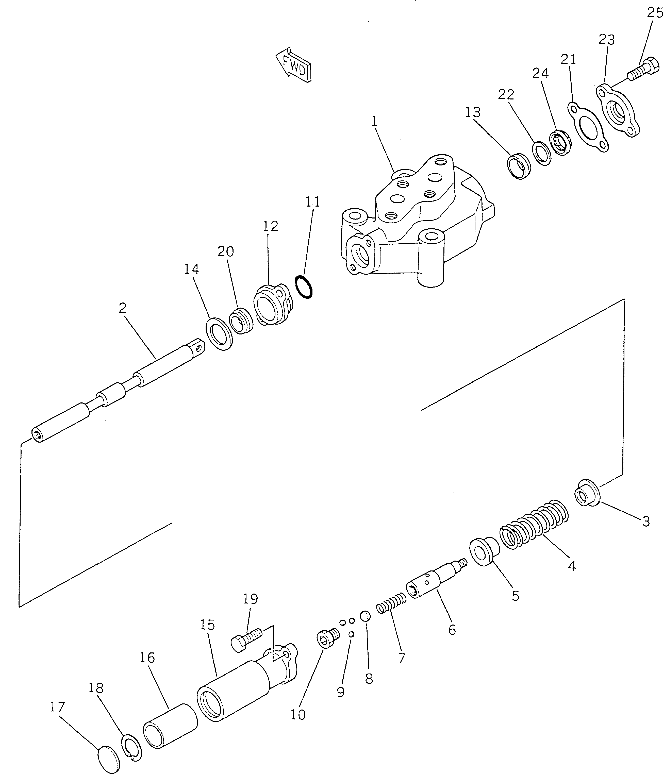 Клапан в сборе 700-62-53002 KOMATSU