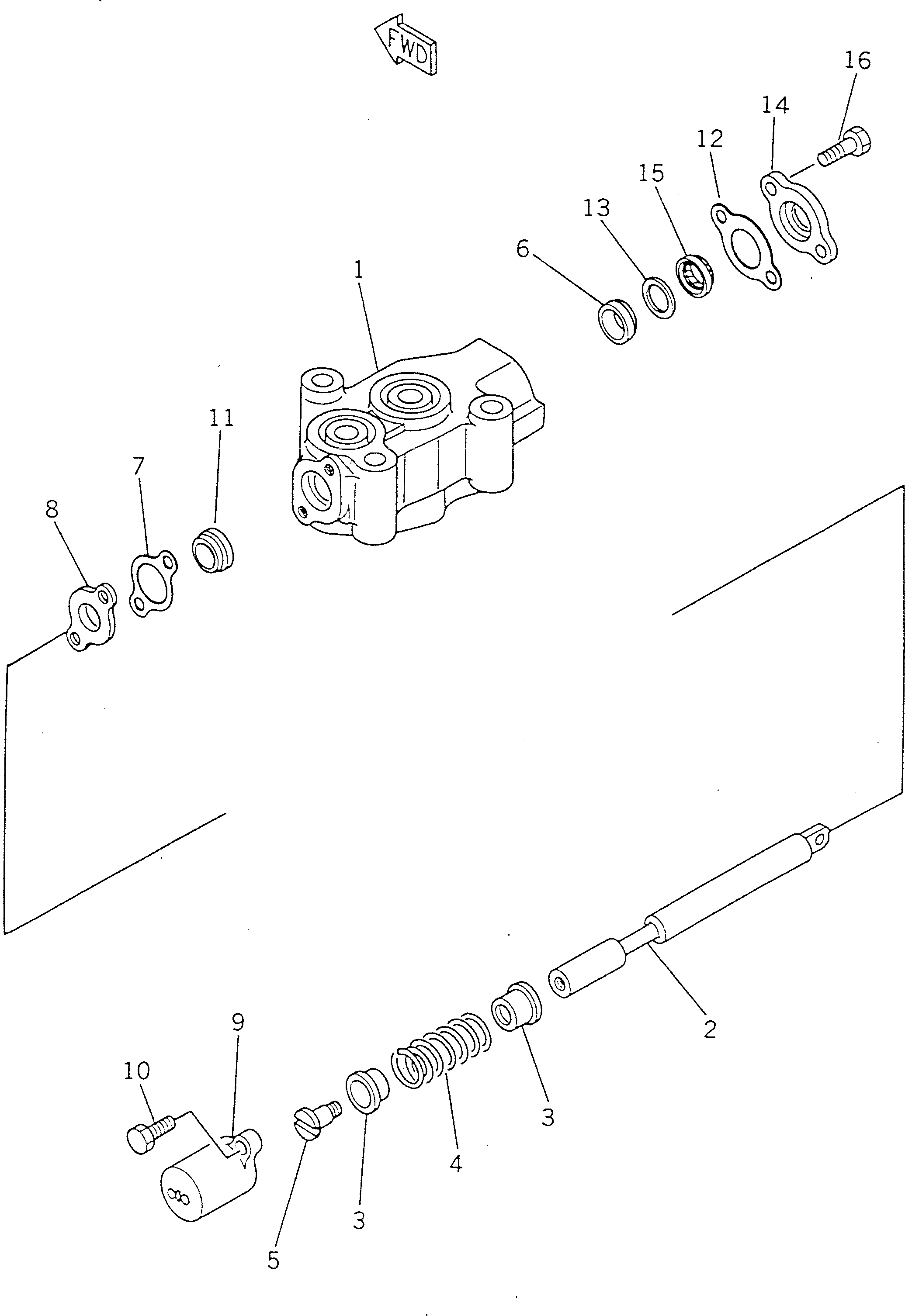 SELECTOR VALVE A. 700-62-54000 KOMATSU
