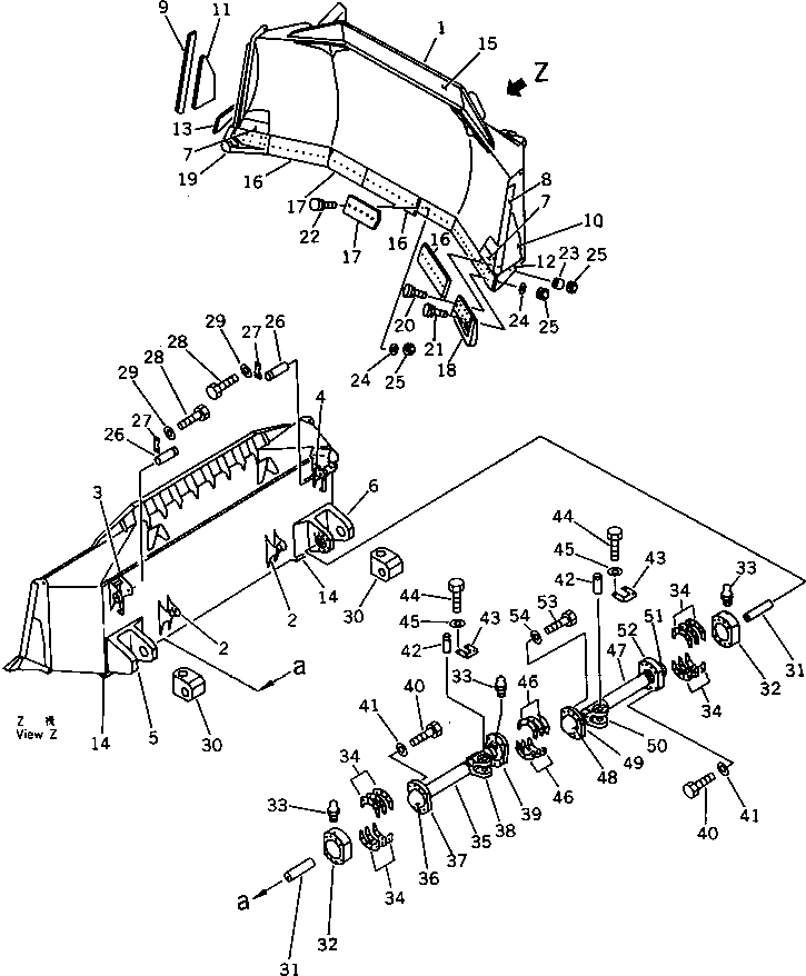 BALL,STUD (WELDED) 198-71-31270 KOMATSU