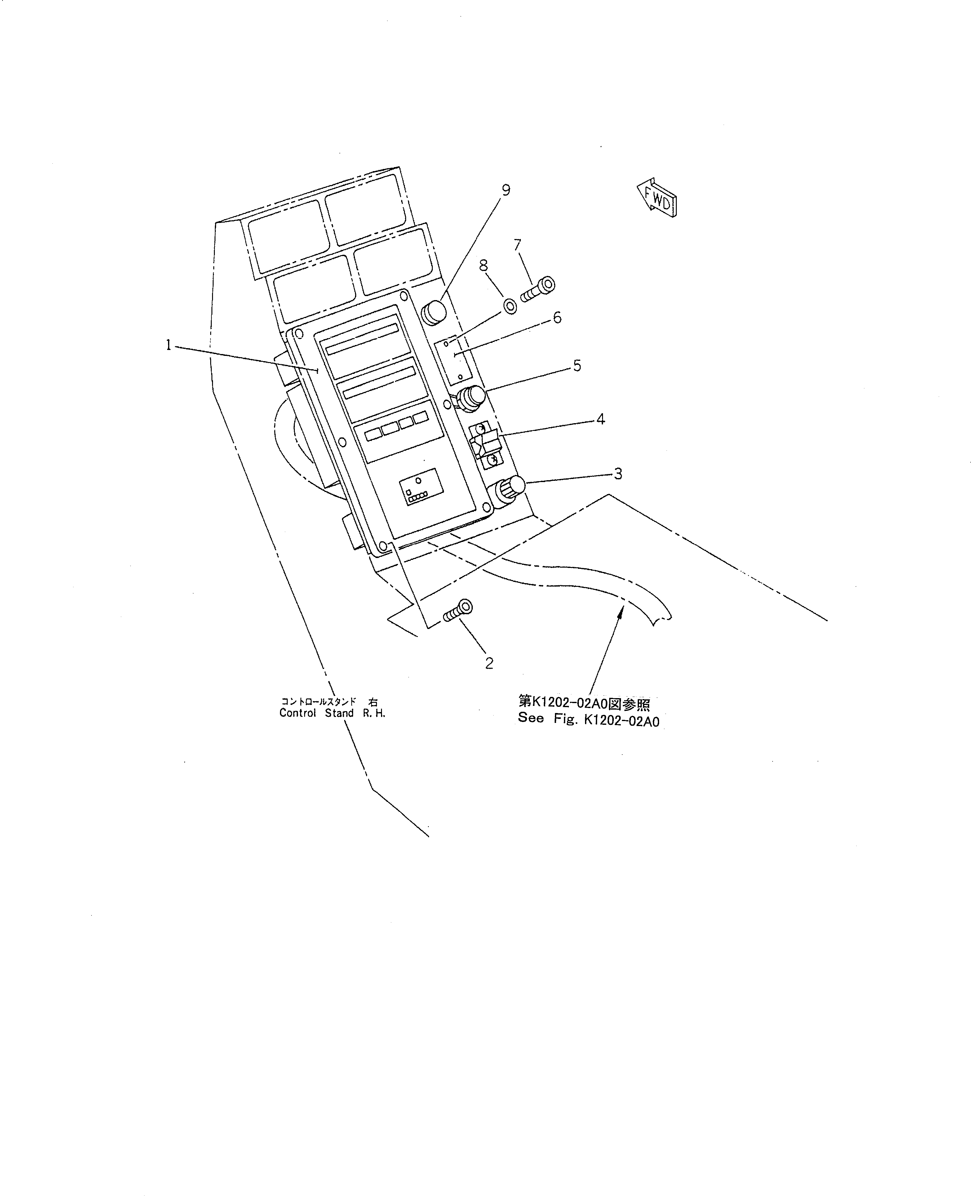 Выключатель в сборе 209-06-11370 KOMATSU