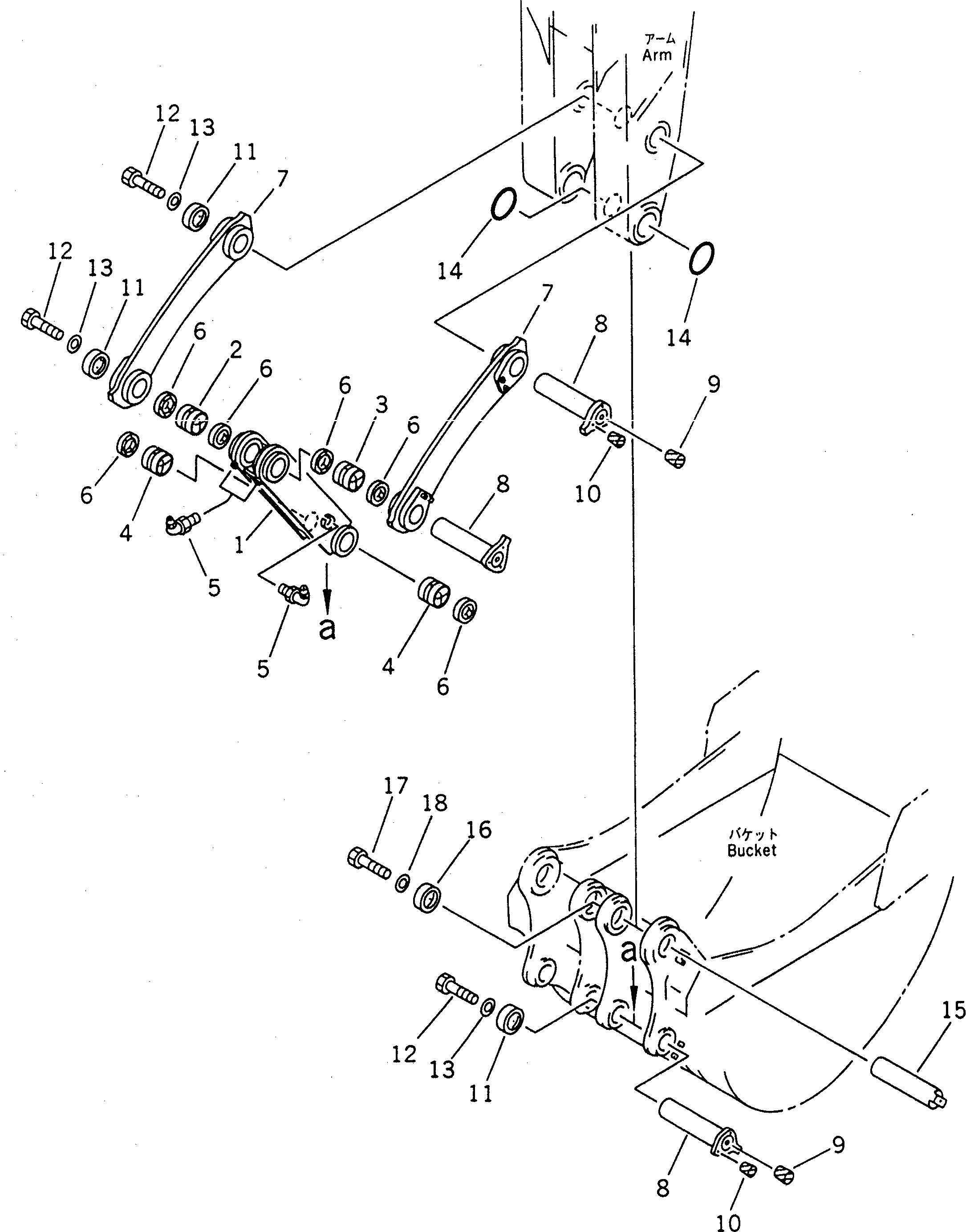 PIN GROUP (\8\21T-70-X3200) KOMATSU