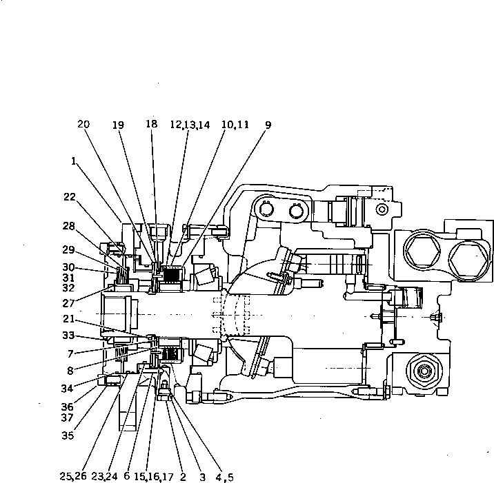 Кольцо TM0809-167 KOMATSU