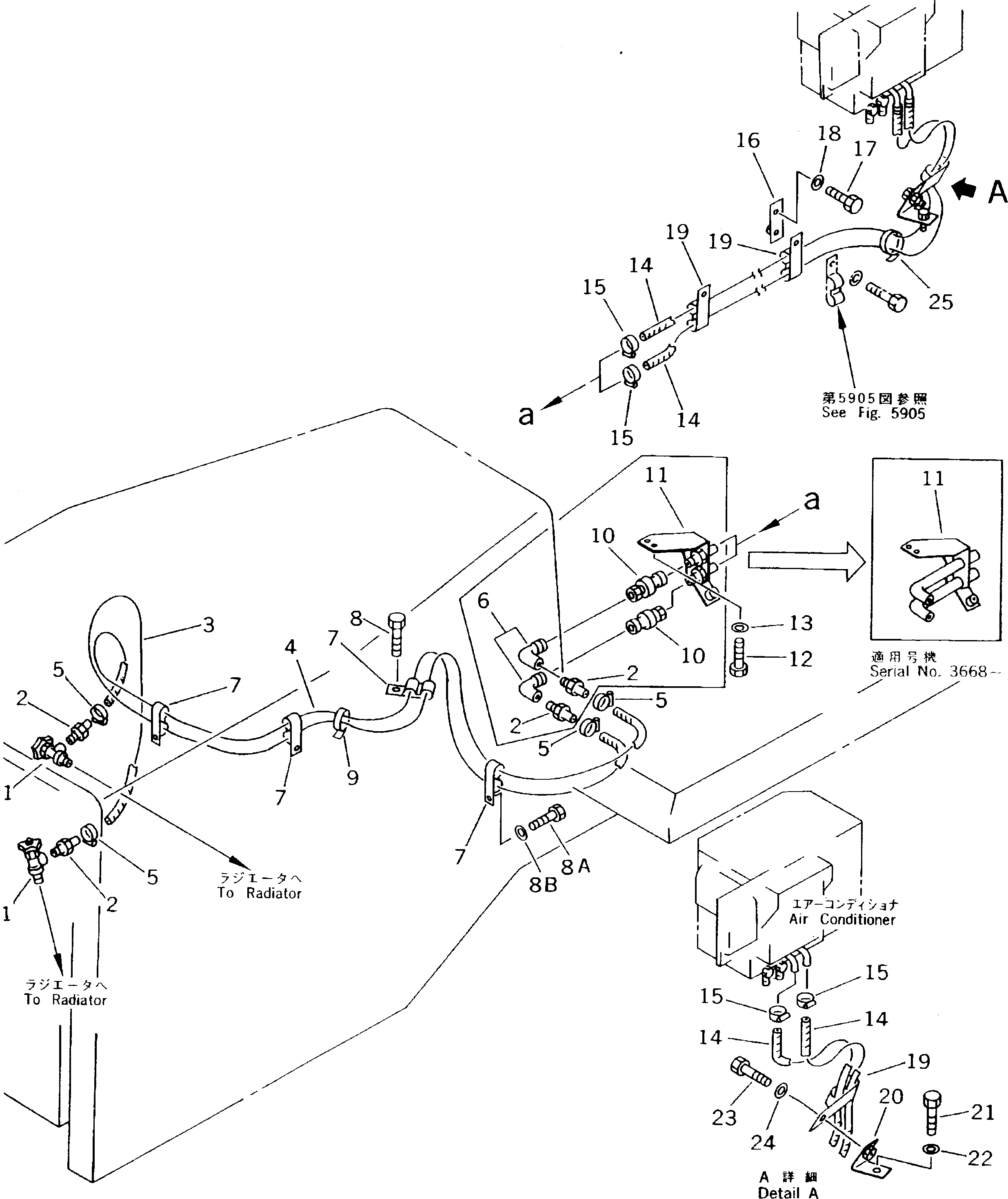 PIPING GROUP (\8\154-Z11-X6F0) KOMATSU