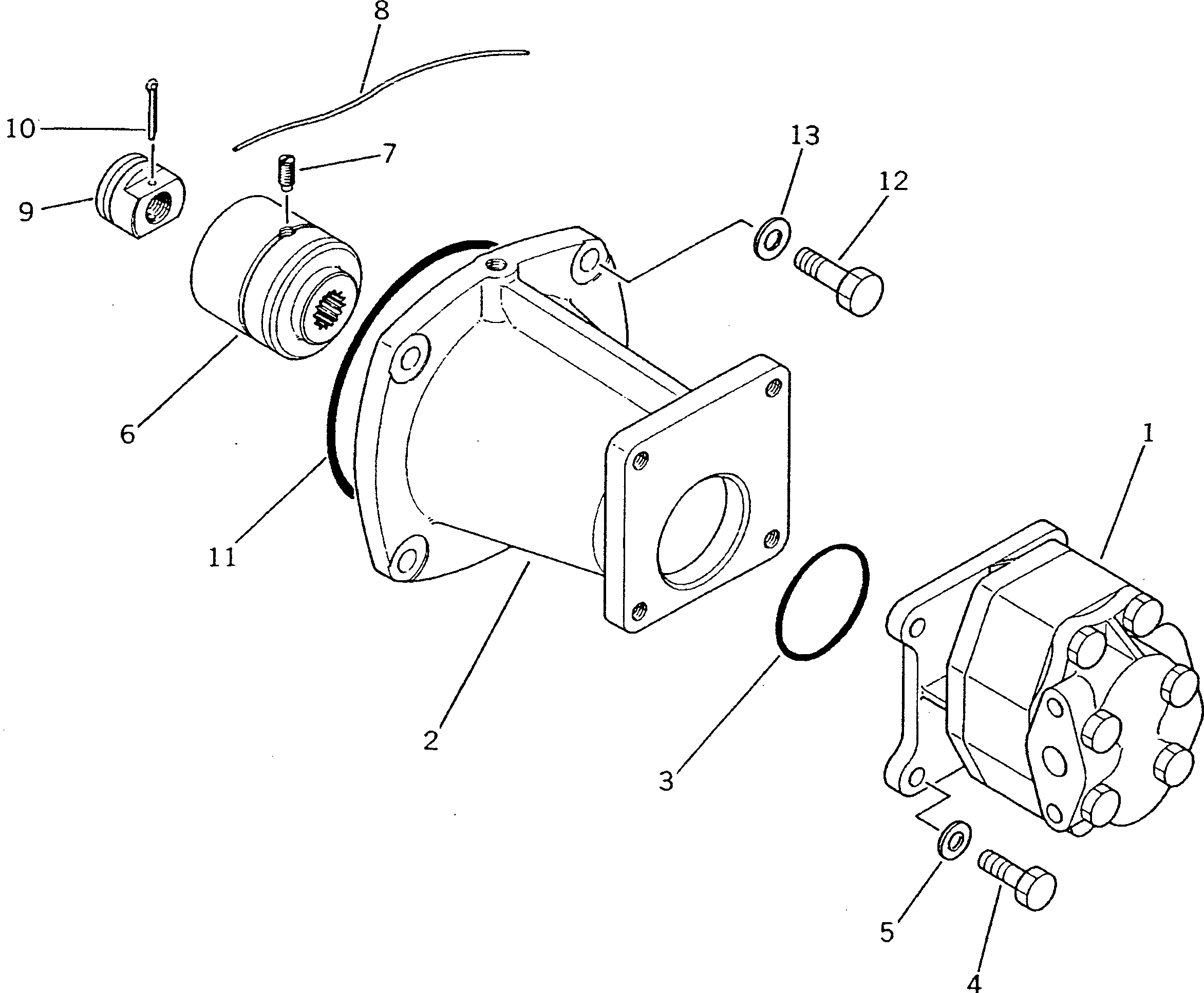 PUMP ASS'Y (FAR28),(SEE FIG.7728) (07429-72101) KOMATSU