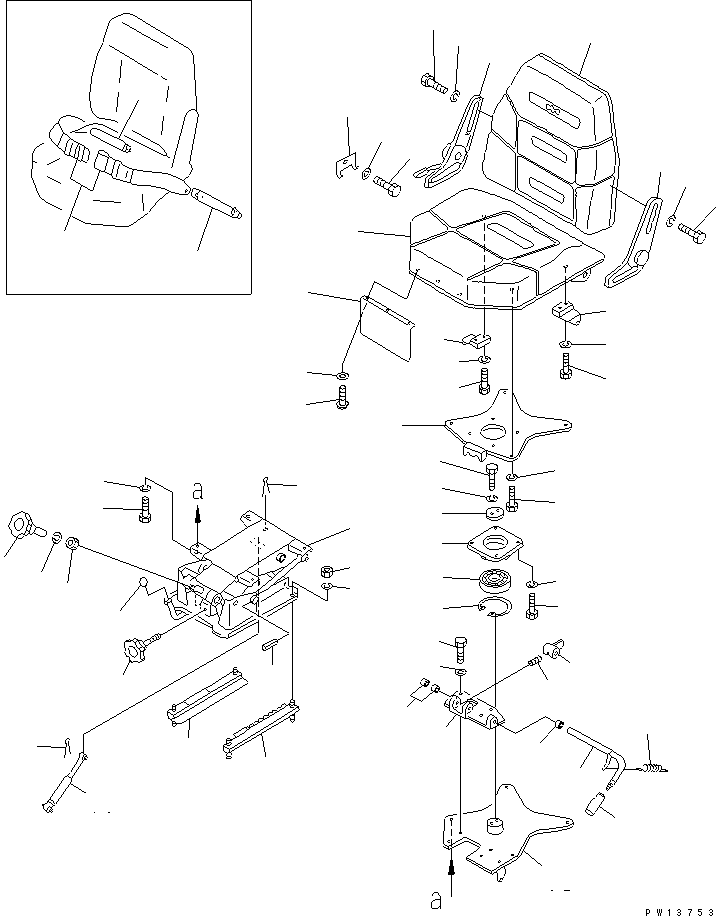 Подвеска в сборе 154-57-61120 KOMATSU