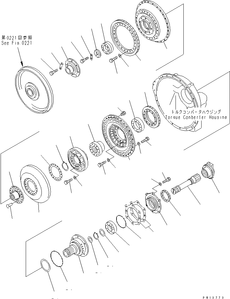 Кольцо подшипника 175-13-22122 KOMATSU