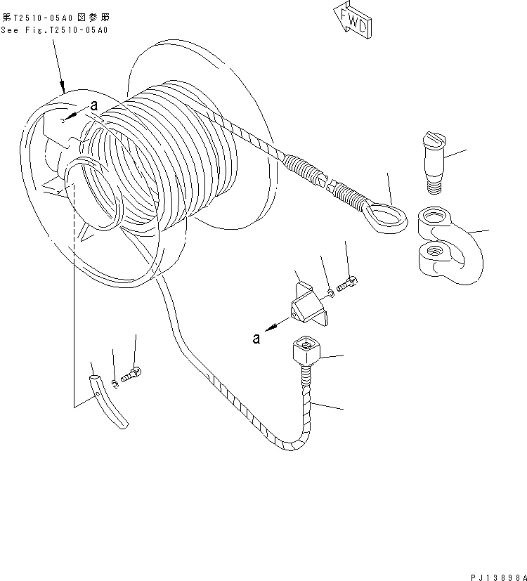 WIRE,END 175-916-1750 KOMATSU