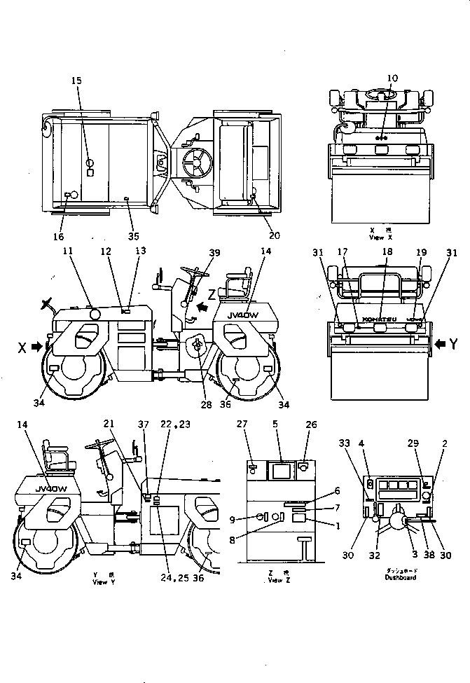 Маркировка 259-90-21172 KOMATSU