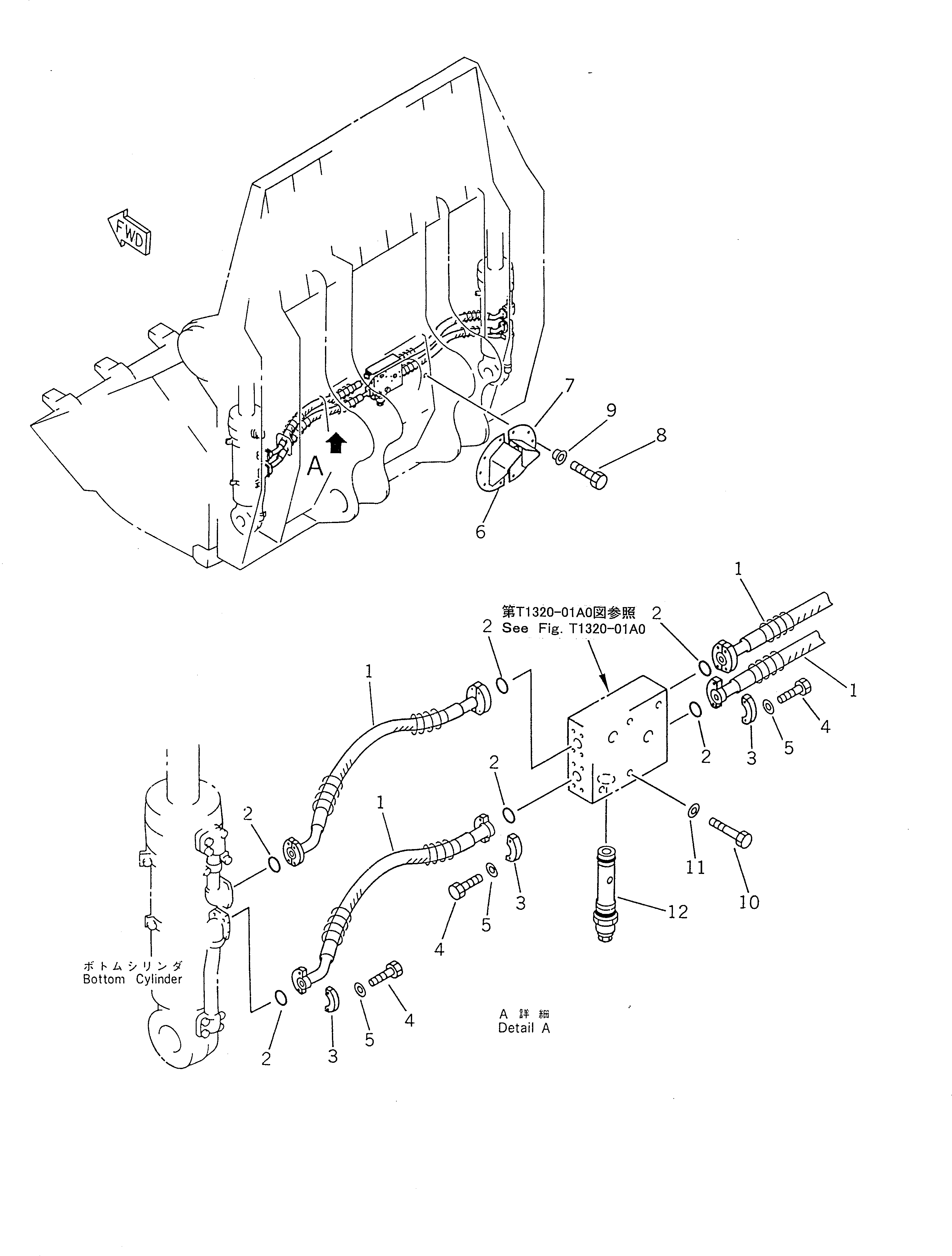 Крышка левая 21T-72-74351 KOMATSU
