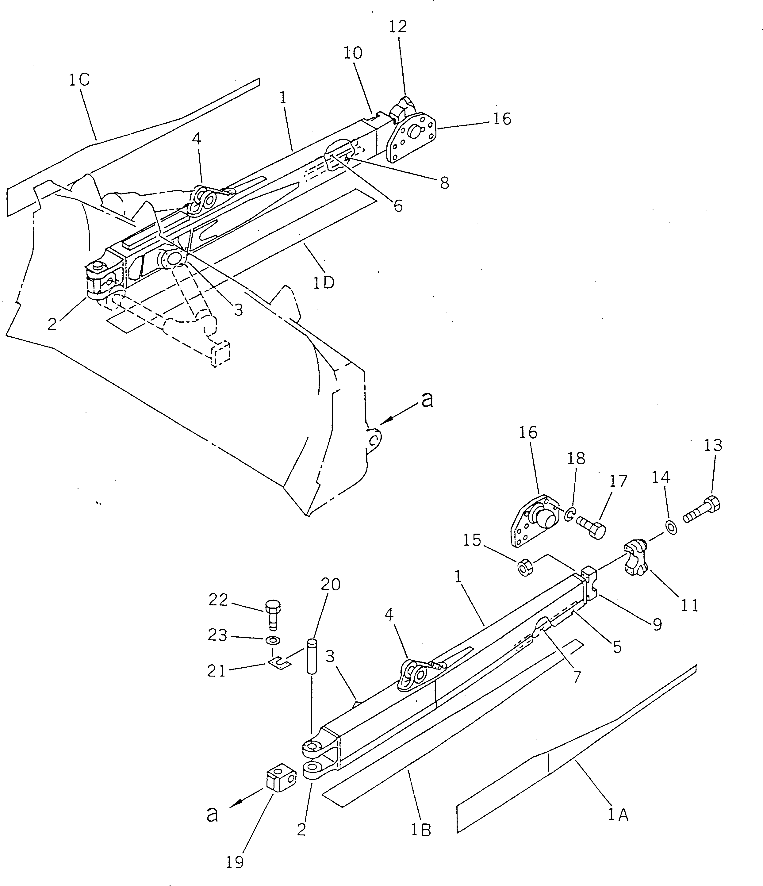 FRAME,R.H.¤ STRAIGHT 195-71-35110 KOMATSU