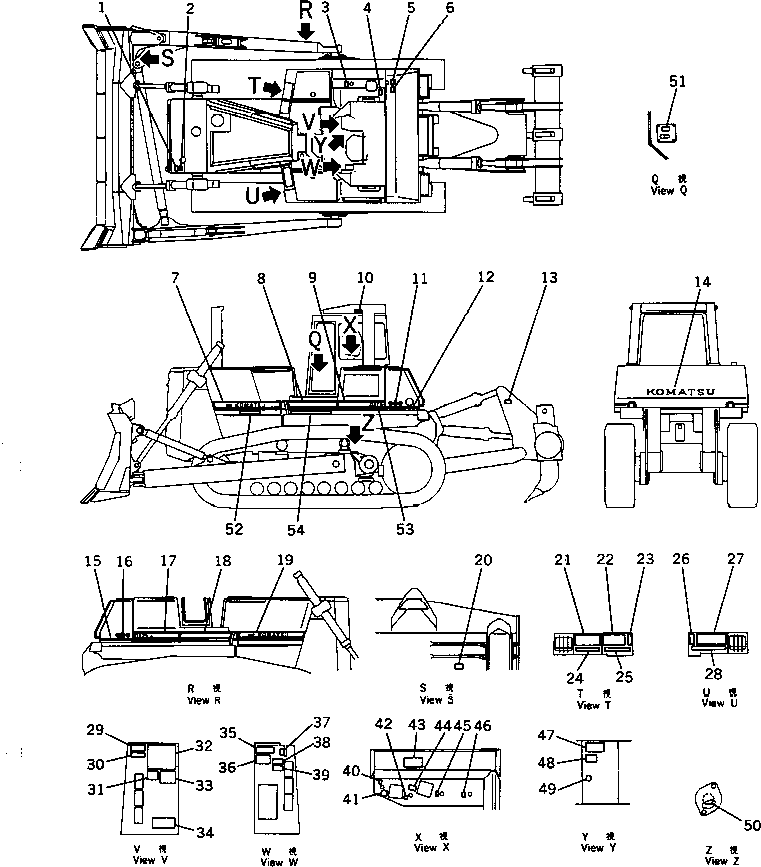 PLATE, INSTRUCTION,OIL FILTER 09655-03120 KOMATSU
