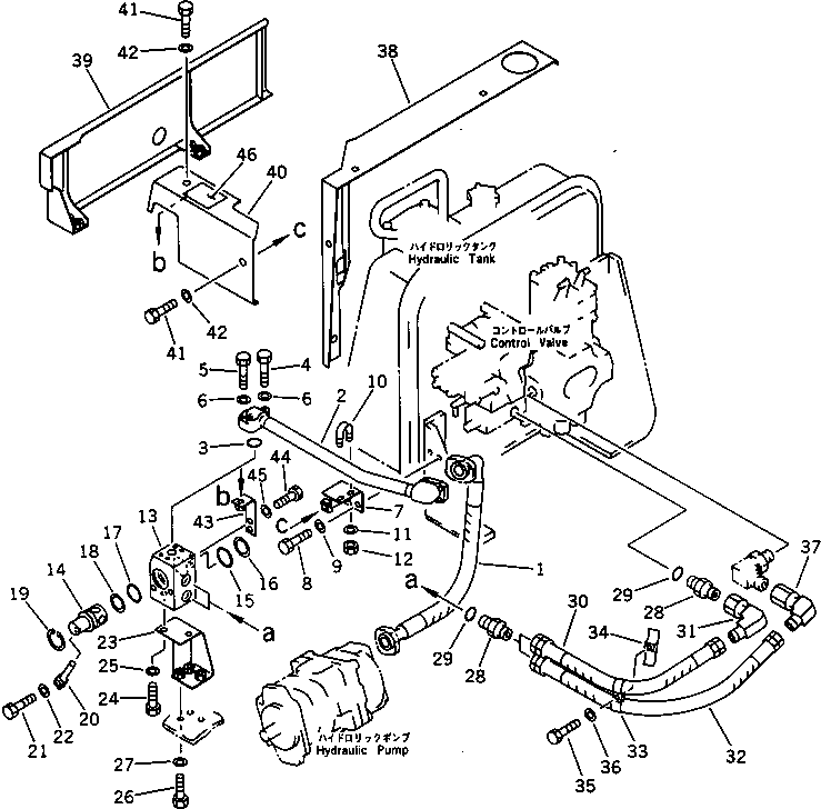 Табличка управления 154-98-36581 KOMATSU