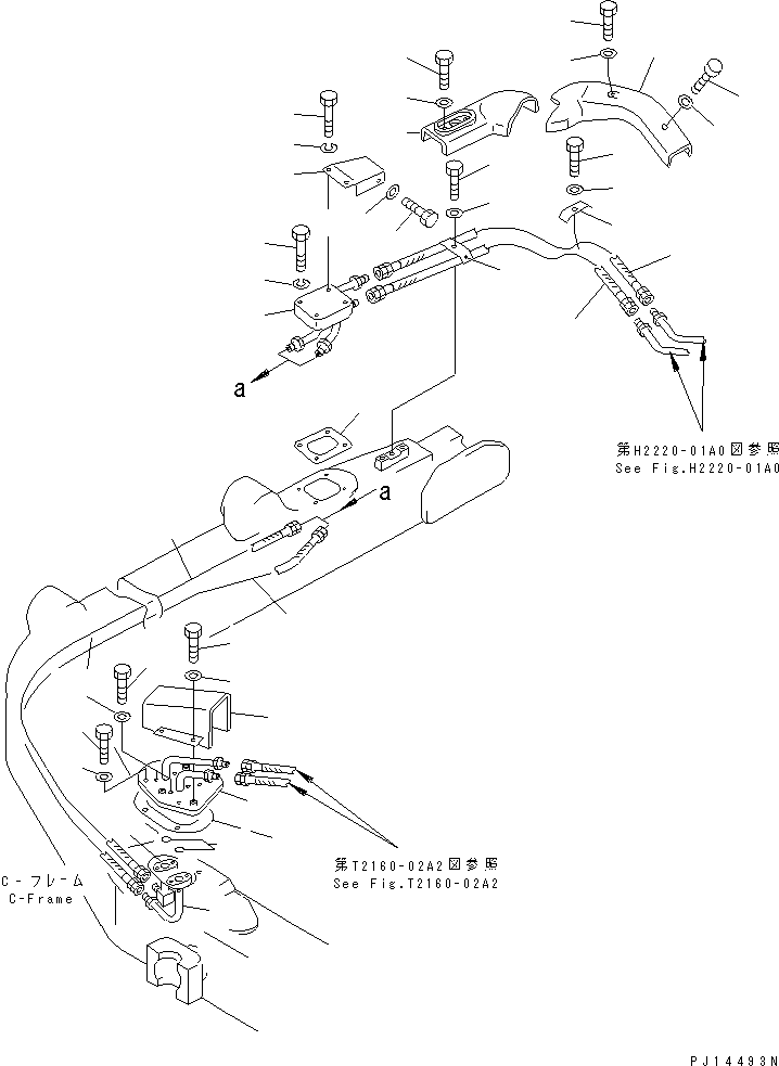 PIPING GROUP (\8\154-70-X2230) KOMATSU