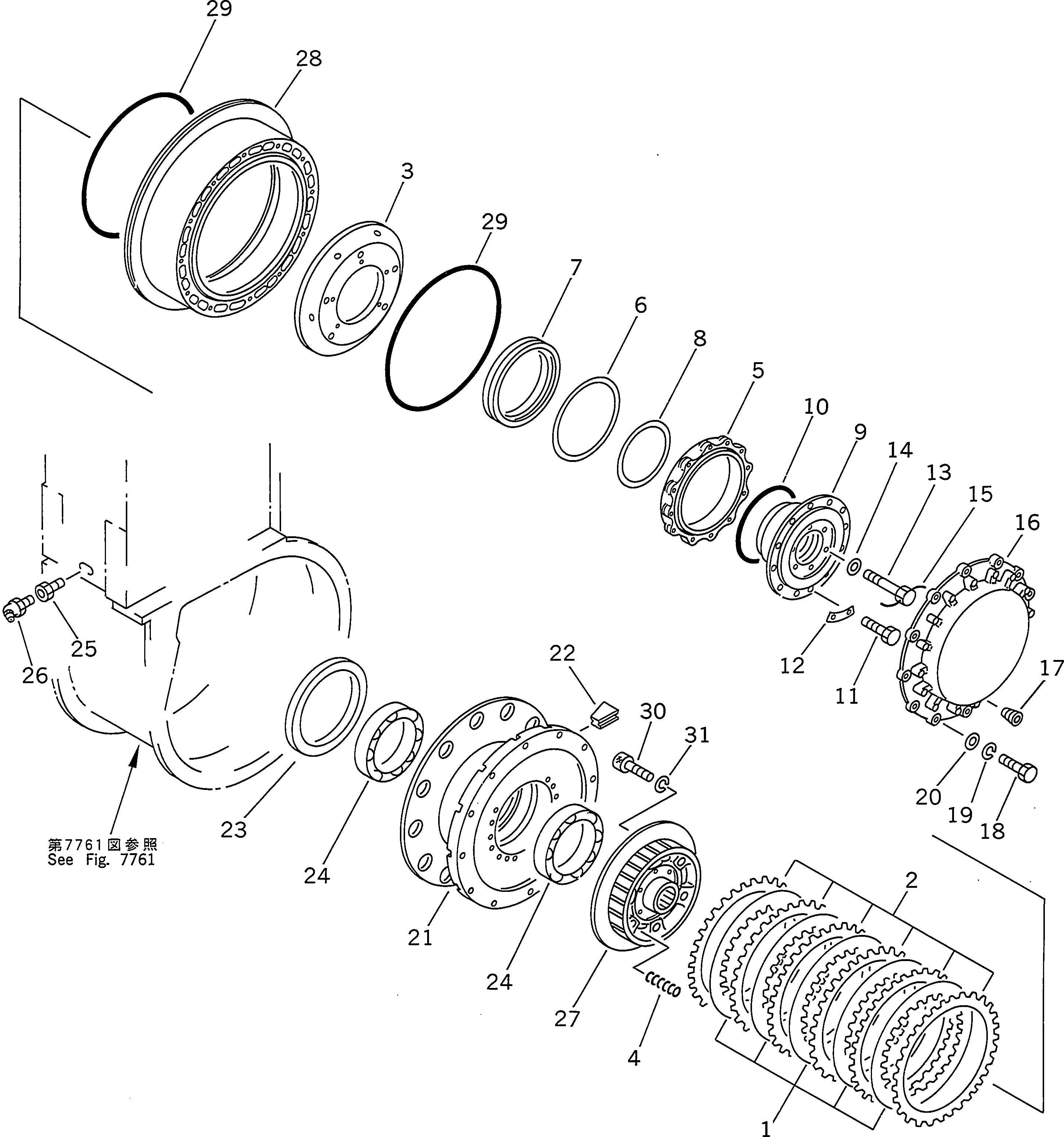PLATE,DRIVE 175-65-33151 KOMATSU